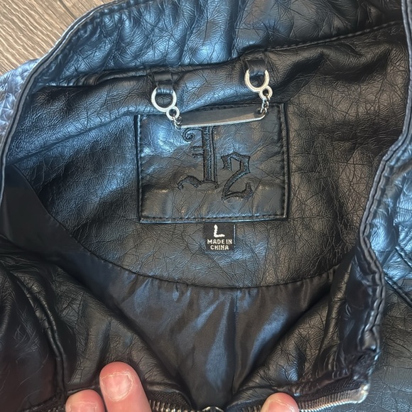Black Faux Leather Jacket - Picture 2 of 4